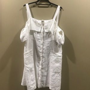 Velvet Heart Linen Off-the-Shoulder Dress